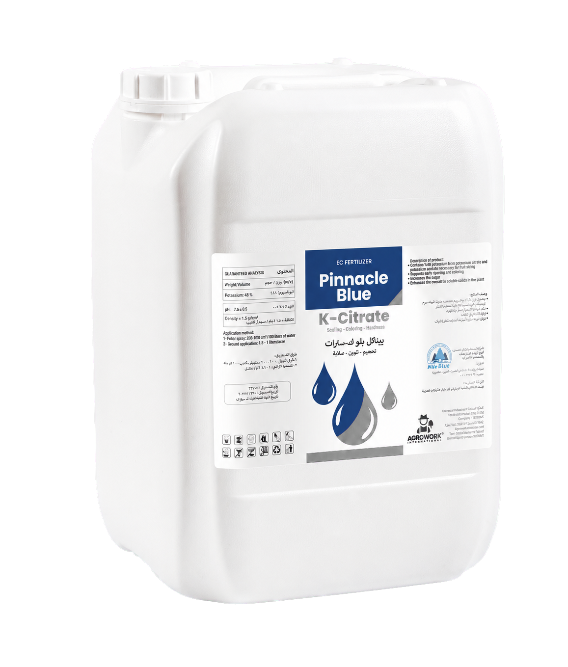 Pinnacle Blue K-Citrate - 20 L